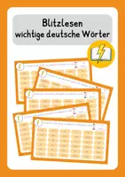 Vorschau - Fördermaterial/Inklusion - Blitzlesen - wichtige Wörter - Lesekartei - Deckblatt