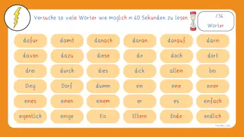 Vorschau - Fördermaterial/Inklusion - Blitzlesen - wichtige Wörter - Lesekartei - Seite 3