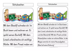 Vorschau - Stundenentwürfe - Schulsachen - Differenzierte Tafel-, Abschreib- und Ansagetexte - Seite 3