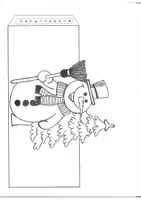Vorschau - Mal- und Bastelvorlagen - Mal- und Bastelvorlage für den Winter: Schneemann Oskar - Seite 2