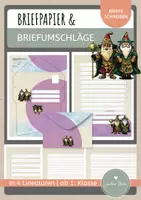 Vorschau - Mal- und Bastelvorlagen - Briefpapier und Briefumschläge "Zauberer" (4 Lineaturen) - Deckblatt