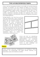 Vorschau - Arbeitsblätter - Comics: Kunstunterricht: Einführung, kreative Aufgaben, künstlerische Grundlagen - Seite 1