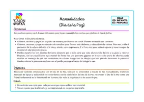 Vista previa - Hojas de trabajo - Día de la Paz (Pack de 4 recursos) - página 1