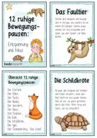 Vorschau - Spiele - 12 Ruhige Bewegungspausen – Entspannung & Fokus (Tierversion) Brain Breaks - Seite 3