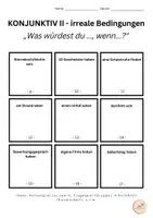 Vorschau - Arbeitsblätter - Konjunktiv 2: über irreale Bedingungen sprechen + Lösungen - Seite 2