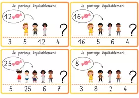 Aperçu - Apprentissages en autonomie - Problèmes en image : partager équitablement - Page 2