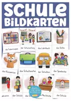 Vista previa - Decoración del aula - tarjetas ilustradas vocabulario esencial para aprender alemán I Deutsch Bildkarten in der Schule - Portada