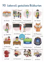 Vista previa - Decoración del aula - tarjetas ilustradas vocabulario esencial para aprender alemán I Deutsch Bildkarten in der Schule - página 1