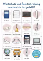 Vista previa - Decoración del aula - tarjetas ilustradas vocabulario esencial para aprender alemán I Deutsch Bildkarten in der Schule - página 3