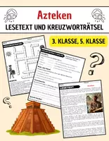 Vorschau - Spiele - Azteken: Leseverständnis und Kreuzworträtsel mit Lösungen - Deckblatt