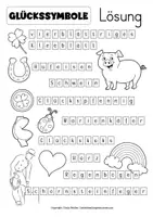 Vorschau - Arbeitsblätter - Glück / Glücksymbole Bildkarten Ethik - Seite 3