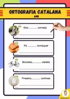 Vista previa - Unidades / Secuencias / Situaciones de Aprendizaje - Ortografia catalana: AMB - Portada