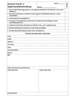 Vorschau - Test - Gegenstandsbeschreibung Federmappe | Klasse 3 und 4 | Klassenarbeit - Seite 3