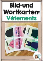 Vorschau - Bildkarten - Bild-und Wortkarten: Vêtements - Deckblatt