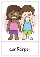 Vorschau - Präsentationen/Tafelbilder - Bildkarten Körperteile Körper Deutsch als Zweitsprache und Sachunterricht - Seite 3
