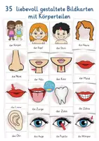 Vista previa - Tarjetas / Manipulativos - Tarjetas ilustradas – Deutsch Bildkarten Körper para aprender alemán - página 1