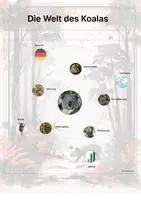 Vorschau - Arbeitsblätter - Der Koala – Steckbrief inklusive – Tiere Australiens – Montessori Lernkarten (Kontinente entdecken) - Seite 3
