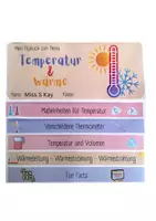 Vorschau - Mal- und Bastelvorlagen - Flipbook zum Thema Temperatur & Wärme - Deckblatt