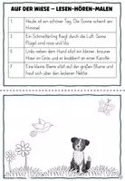 Vorschau - Arbeitsblätter - Partnerlesen Lesen Hören Malen Schulhund Deutsch 1. Klasse 2. Klasse - Seite 2