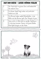 Vorschau - Arbeitsblätter - Partnerlesen Lesen Hören Malen Schulhund Deutsch 1. Klasse 2. Klasse - Seite 3