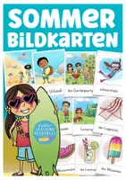 Vorschau - Präsentationen/Tafelbilder - Sommer Bildkarten Deutsch DAZ Grundschule (Bild- und Wortkarten) - Deckblatt