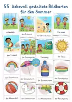 Vorschau - Präsentationen/Tafelbilder - Sommer Bildkarten Deutsch DAZ Grundschule (Bild- und Wortkarten) - Seite 1