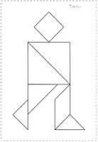 Vorschau - Arbeitsblätter - Tangram Vorlagen Menschen - Seite 2