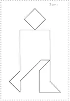 Vorschau - Arbeitsblätter - Tangram Vorlagen Menschen - Seite 3