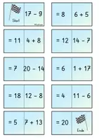 Vorschau - Spiele - Mathe Dominos ZR20 mit ZÜ - Freiarbeit - Seite 3