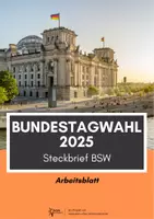 Vorschau - Arbeitsblätter - Bundestagswahl 2025 - 7 Steckbriefe der Parteien #demokratiestärken - Seite 1