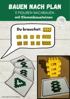 Vorschau - Spiele - Bauen nach Plan mit Klemmbausteinen, Konzentration - Deckblatt