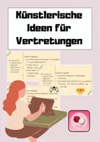 Vorschau - Mal- und Bastelvorlagen - Vertretungsstunden - Ideen für Vertretungen - Zeichnen / Kunst / Malen - Deckblatt