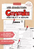 Vorschau - Arbeitsblätter - Canada | Landeskunde Fakten | Hör-Sehverstehen | Arbeitsblatt - Deckblatt