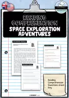 Vorschau - Arbeitsblätter - Reading Comprehension - Space Exploration Adventures - Deckblatt
