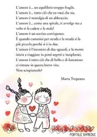 anteprima - Altro tipo di materiale - L'amore è di Marta Tropeano - Pagina di copertina