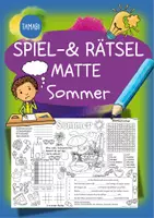 Vorschau - Arbeitsblätter - Deutsch - DaZ/DaF: Spiel- & Rätselmatte Wortschatz "Sommer" | daz/daf spiele | daz daf grundschule | Wortschatz nach Themen | Aufgaben für Schnelle | Ich bin fertig Aufgaben | Lückenfüller - Deckblatt