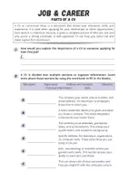 Vorschau - Arbeitsblätter - Job and Career: Parts of a CV - Seite 1