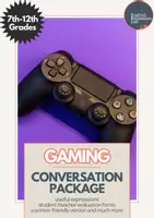 Vorschau - Arbeitsblätter - Gaming- Middle/High School Conversation Package - Deckblatt