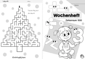 Vorschau - Arbeitsblätter - Wochenheft Mathe 9 (Zahlenraum 1000) - Seite 1
