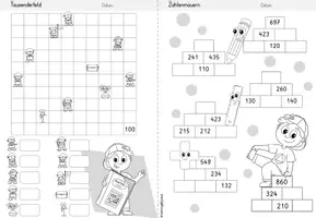 Vorschau - Arbeitsblätter - Wochenheft Mathe 9 (Zahlenraum 1000) - Seite 2