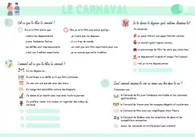 Vorschau - Arbeitsblätter - Set de table: Le Carnaval - Seite 3