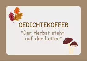 Vorschau - Aufgabenkarten - Differnzierte Aufgaben - Der Herbst steht auf der Leiter - Seite 1