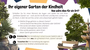 Vorschau - Unterrichtsreihen - 4. In seiner frühen Kindheit ein Garten - Das Gartenmotiv literarisch erörtern - Seite 2