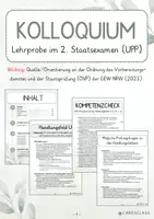 Vorschau - Prüfungsvorbereitung - 5 Handlungsfelder für das Kolloquium (UPP) mit Fragenkatalog - Seite 1