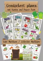 Vorschau - Präsentationen/Tafelbilder - Gemüsebeet Planung / Karten + PowerPoint - Deckblatt