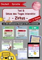 Vorschau - Stationenlernen - *INTERACTIVE-PAKET* - Satz des Tages / Satz der Woche - Rechtschreibung & Grammatik mit Schüttelsätzen - Seite 1
