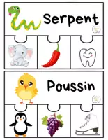 Aperçu - Apprentissages en autonomie - Trouve les rimes -Conscience phonologique - Page 3