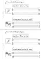 Vorschau - Arbeitsblätter - Erste Sätze schreiben - Klasse 1 Miniheft - DaZ - Seite 2