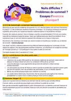 Aperçu - Apprentissages en autonomie - FLE A2-B1 - Activité physique pour mieux dormir - Page de couverture