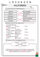 Vorschau - Arbeitsblätter - Kalifornien DaZ Leseverstehen Deutsch Lesen und verstehen Lesetext mit Fragen und Lösungen - Seite 3